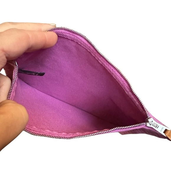 Authentic HERMES Pink Cotton Bora Bora Pouch Travel Toiletry Bag - Picture 2 of 11